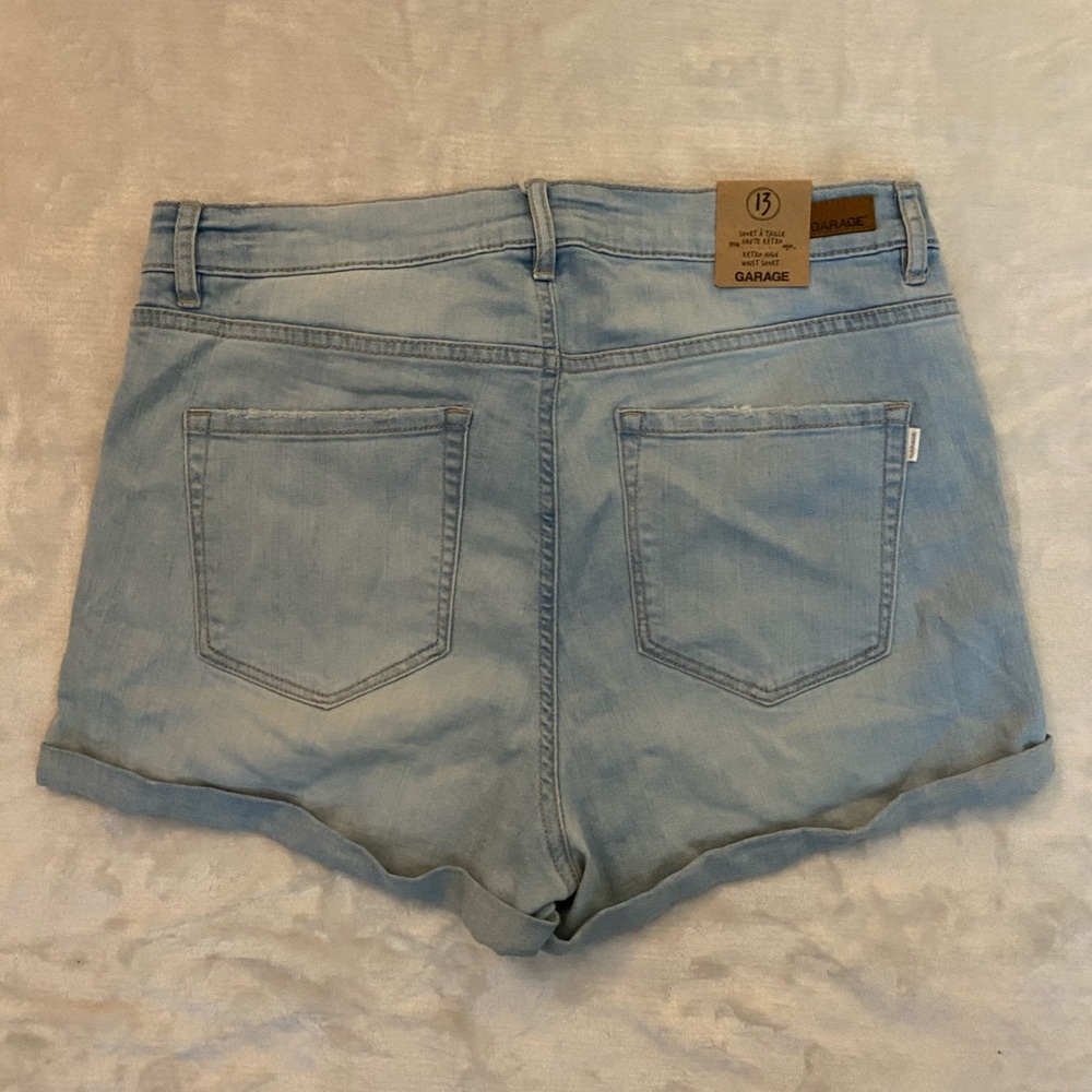 High Rise Denim Shorts - Picture 3 of 5